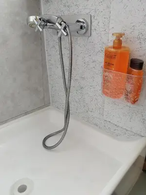 Salle de bains dans l'établissement Esprit Péniche