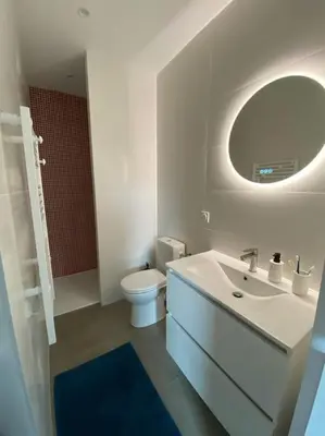 Salle de bains dans l'établissement Relais de la Joselière