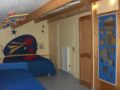 Un ou plusieurs lits dans un hébergement de l'établissement Chambres d'hôtes de La Templerie-Moulin