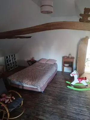 Un ou plusieurs lits dans un hébergement de l'établissement Gîte des Lilas