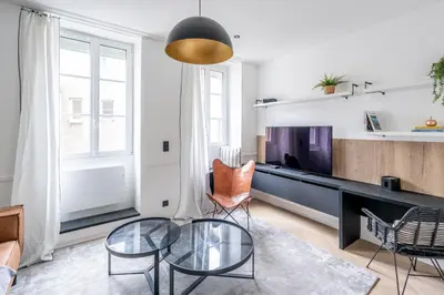 Coin salon dans l'établissement Le Passage Royal - Les Maisons de Madeleine