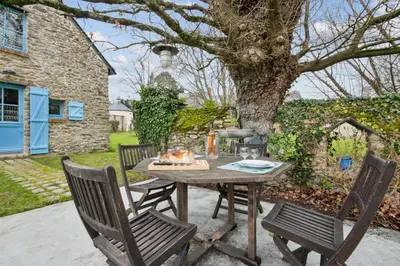 Jardin de l'établissement Gite Bleu