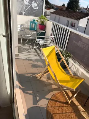 Balcon ou terrasse dans l'établissement Lapartchallandais