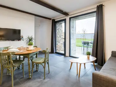 Coin salon dans l'établissement Gîte Au Calme Près de Nantes avec Wifi - FR-1-306-1235