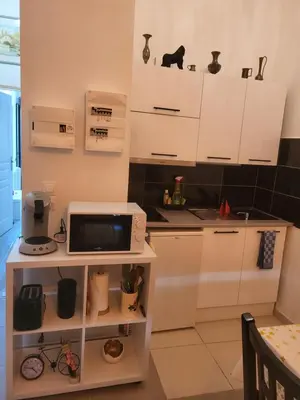 Cuisine ou kitchenette dans l'établissement Joli nid douillet