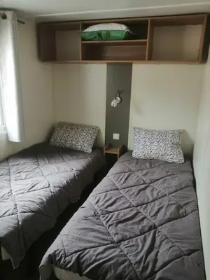 Un ou plusieurs lits dans un hébergement de l'établissement Mobil Home St Jean De Monts A166