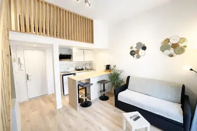 Cuisine ou kitchenette dans l'établissement Saint Leonard
