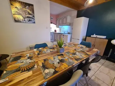 Cuisine ou kitchenette dans l'établissement Chez Aurore & Jérémy en Vendée - Jolie maison cosy tout près des plages de l'Atlantique