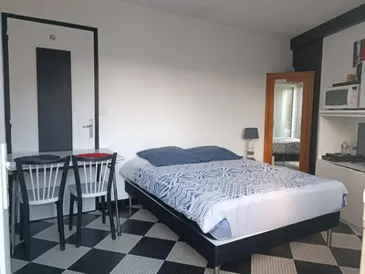 Un ou plusieurs lits dans un hébergement de l'établissement Chambre privative à st remy en mauges