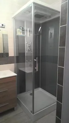 Salle de bains dans l'établissement Chambre privative à st remy en mauges