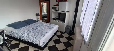 Un ou plusieurs lits dans un hébergement de l'établissement Chambre privative à st remy en mauges