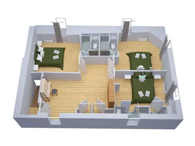 Plan de l'établissement Jolie m'Home - Maison 15 pers, 5 sdb, 5 WC, proche Puy du Fou