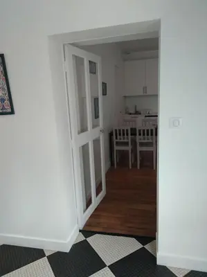 Cuisine ou kitchenette dans l'établissement Appartement 2 pièces proche cathédrale