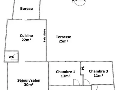 Plan de l'établissement Maison de plain-pied avec jardin, proche plages et exploitations agricoles, tout confort inclus - FR-1-426-526