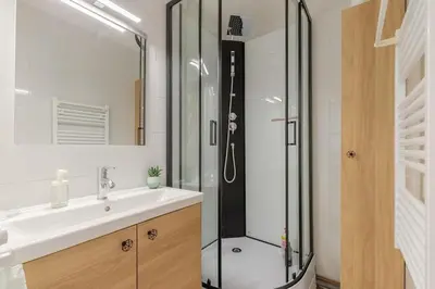 Salle de bains dans l'établissement LA ROSE DE L OCEAN