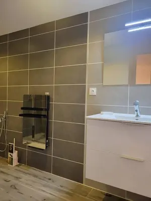 Salle de bains dans l'établissement T2 à côté de Puy du Fou