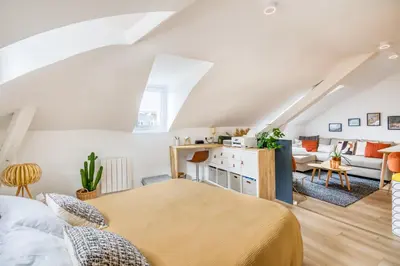 Un ou plusieurs lits dans un hébergement de l'établissement Cocoon au coeur de Nantes