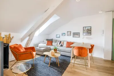 Coin salon dans l'établissement Cocoon au coeur de Nantes