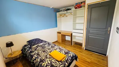 Un ou plusieurs lits dans un hébergement de l'établissement Maison calme pour 6 personnes