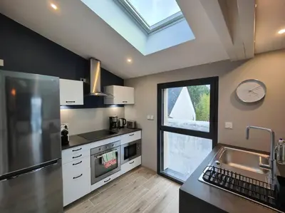Cuisine ou kitchenette dans l'établissement Gîte urbain Happy Nantes