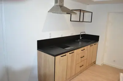 Cuisine ou kitchenette dans l'établissement AU BOIS D'ORÉE