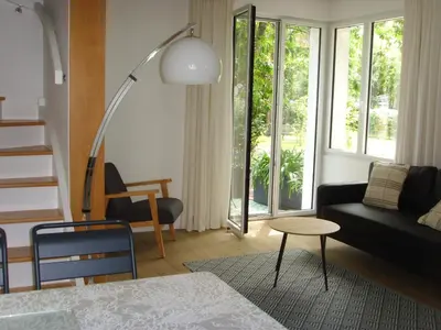 Coin salon dans l'établissement La petite chaumine