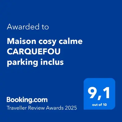 Certificat, récompense, panneau ou autre document affiché dans l'établissement Maison cosy au calme parking privé inclus