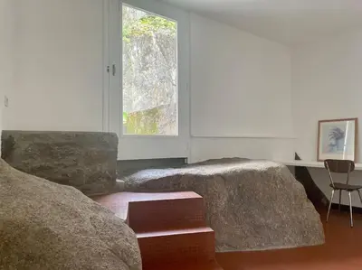 Coin salon dans l'établissement Appartement à Clisson