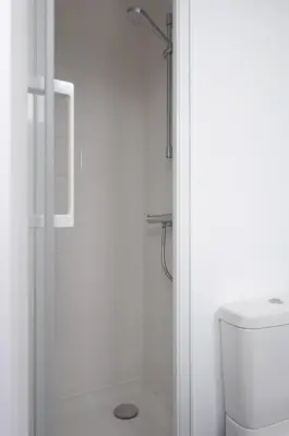 Salle de bains dans l'établissement studio trankil coeur d'Ancenis - balcons d'Ancenis