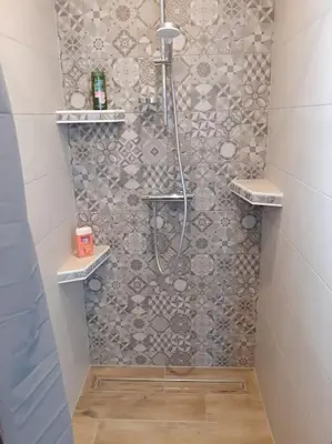 Salle de bains dans l'établissement chez Virginie et Jacky