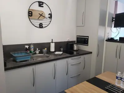 Cuisine ou kitchenette dans l'établissement Studio 6
