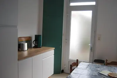 Cuisine ou kitchenette dans l'établissement Vaiana